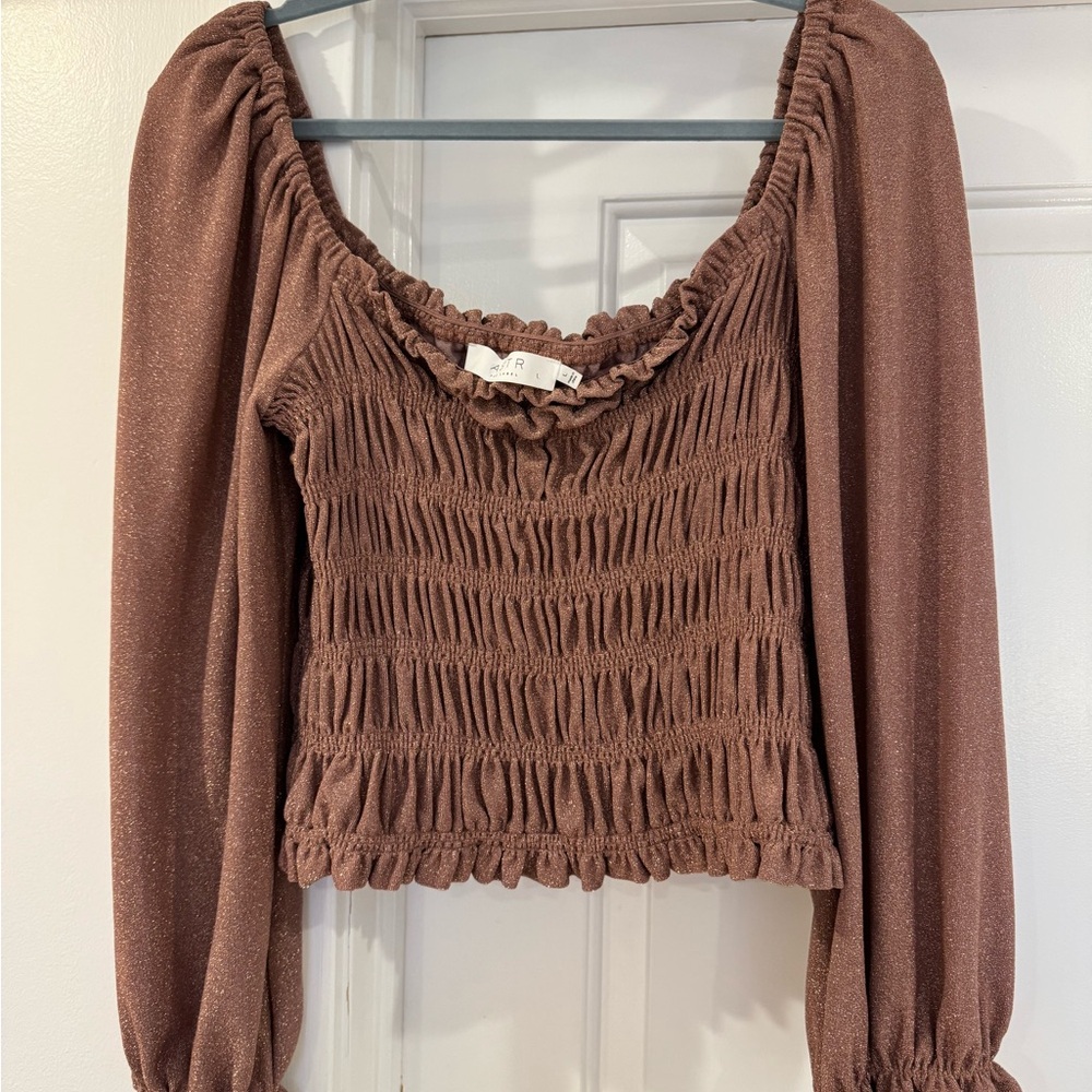 Astr the Label Smocked Top